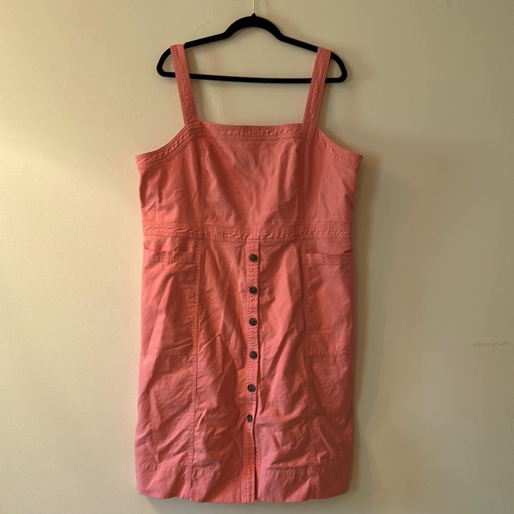 GAP Pink Button-Front Dress